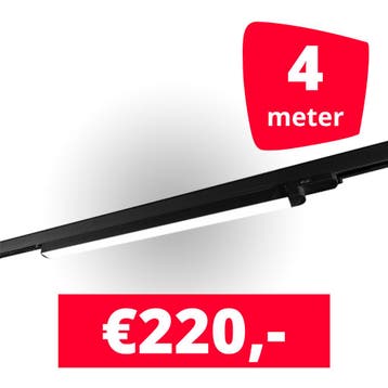 *TIP* 2x LED Railverlichting TL Linear 120 cm Black spots +, Ophalen of Verzenden