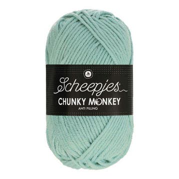 Scheepjes Chunky Monkey 100g - 1820 Mist - Blauw, Verzenden, Nieuw