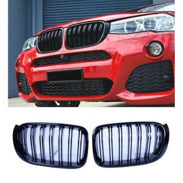 Grill nieren voor bmw x3 en x4 f25 f26 lci glanzend zwart du, Auto-onderdelen, Nieuw