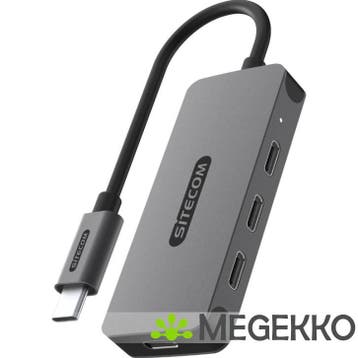 Sitecom USB-C to 4x USB-C 10Gbps Power Delivery Hub, Verzenden, Nieuw, Sitecom