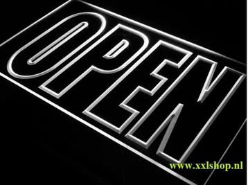OPEN neon bord lamp LED verlichting reclame lichtbak #13 *WI, Verzenden, Nieuw in verpakking