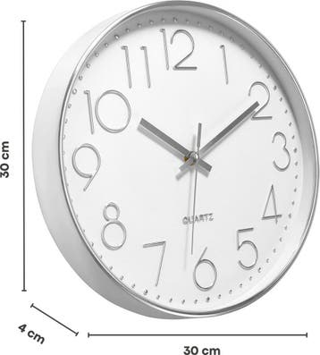 Tyme Wandklok Modern - Goed Leesbaar - Stille 30cm Klok -, Ophalen of Verzenden, Nieuw
