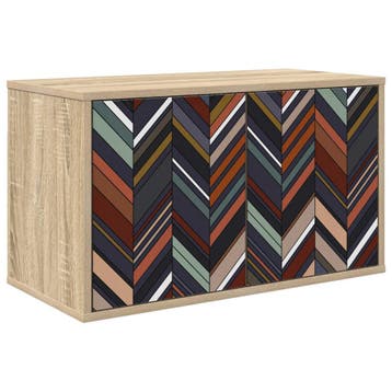vidaXL Wandgemonteerd tv-meubel OMMEN 69 x 33 x 40 cm Sonoma, Minder dan 50 cm, Verzenden, Nieuw, Minder dan 100 cm