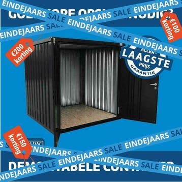 Handige opberg container voor in de tuin, Nieuw, Minder dan 250 cm, 200 tot 400 cm, Schuur