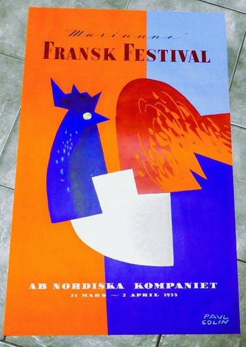 Paul Colin - NK Nordiska Kompaniet - FRANSK FESTIVAL 1955 -