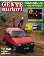 1986 GENTE MOTORI MAGAZINE 11 ITALIAANS, Nieuw, Author