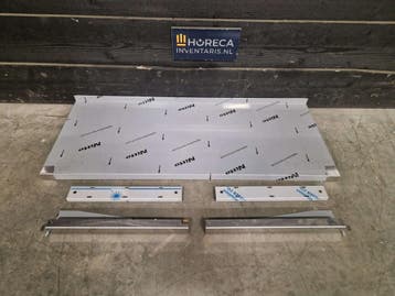 Wandschap | enkel | RVS | 140 cm | horeca, Gebruikt, RVS Meubilair