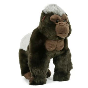 Gorilla knuffel - pluche - 28 cm - aap - bosdier, Verzenden, Nieuw
