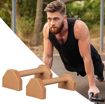 Houten Push-Up Bars – Stevige Standaard voor Thuisfitness, Verzenden, Nieuw