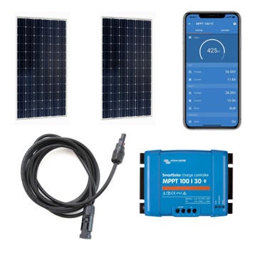 Zonnepanelen Pakket 380Wp | Victron SmartSolar MPPT 30A laa, Ophalen of Verzenden, Nieuw