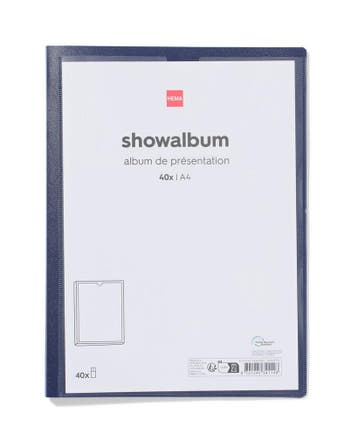 HEMA Showalbum A4 donkerblauw, Diversen, Verzenden, Nieuw