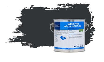 Wixx PRO Aqua Houtlak Gloss RAL 7021 | Zwartgrijs 10L, Zwart, Nieuw, Lak, Verzenden