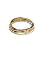 Zonder minimumprijs - Ring - 14 karaat Geel goud, Witgoud,, Sieraden, Tassen en Uiterlijk, Ringen, Nieuw