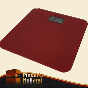 Digitale personenweegschaal in Rood (180kg x 100g), Ophalen of Verzenden, Nieuw, Vloerweegschaal, 100 tot 200 kg