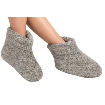 Grijze wollen sloffen/pantoffels voor dames/heren  - Wolle.., Ophalen of Verzenden, Nieuw
