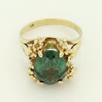 Ring - 14 karaat Geel goud - Spinel, Nieuw