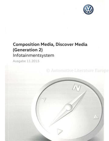 2015 VOLKSWAGEN MEDIA INSTRUCTIEBOEKJE DUITS