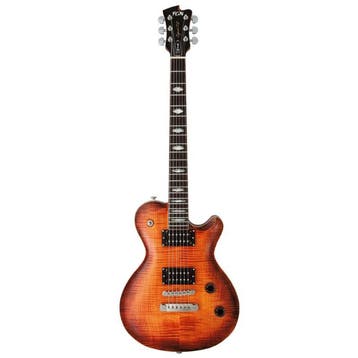 FGN Expert Flame Flamed Top Single Cut Elektrische Gitaar, Muziek en Instrumenten, Ophalen of Verzenden, Nieuw