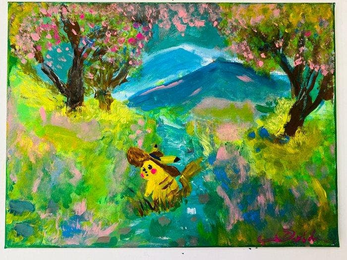 David Harianna (1978) - Esclusiva Pikachu MONET Handmade NO, Spelcomputers en Games, Spelcomputers | Overige Accessoires