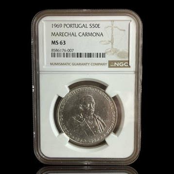 Portugal. Marechal Carmona. 50 Escudos (Marechal Carmona),
