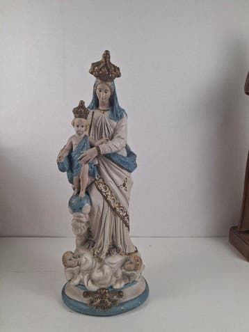 Beeld, Notre-Dame des Victoires - 46.5 cm - Gips