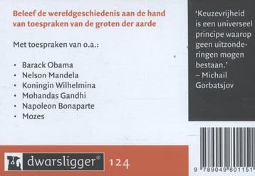 Toespraken die de wereld veranderden / Dwarsligger / 124, Verzenden, Gelezen