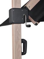 Icon premium zweefparasol 350x350 cm oak mast faded black, Ophalen of Verzenden, Nieuw