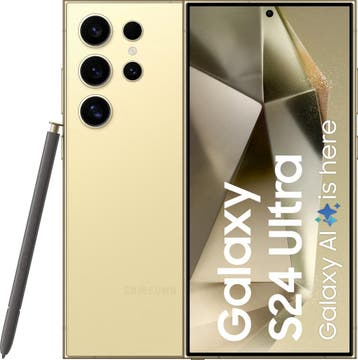 Samsung Galaxy S24 Ultra 5G 256GB (model 2024) geel (ex demo, Ophalen of Verzenden, Nieuw