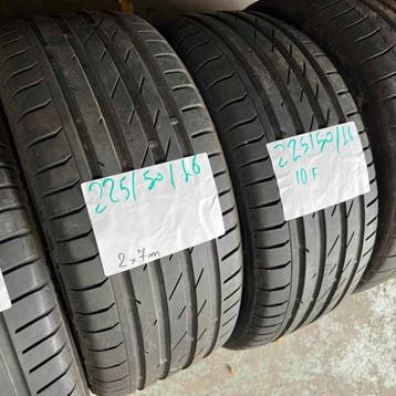 2 x Nokian ZLine 225-50-16 Zomerbanden 7mm, Gebruikt, 16 inch, Ophalen of Verzenden, Band(en)