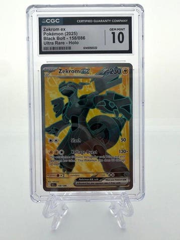 Pokémon - 1 Graded card - Zekrom ex - Black Bolt - 158/086 -, Nieuw