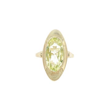 Gouden vintage ring met spinel 14 kt, Ophalen of Verzenden, Nieuw