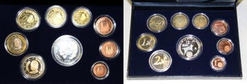 Série complète Espagne Spanien Kms Pp 2002 9 munten, Verzenden