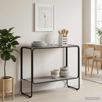 vidaXL Dressoir Grijs Sonoma 93.5 x 38 x 75 cm Bewerkt hout, Verzenden, Nieuw, Overige houtsoorten, Minder dan 50 cm