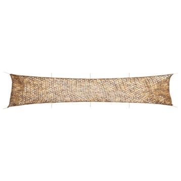 vidaXL Camouflagenet met opbergzak 844x142 cm zandkleurig, Verzenden, Nieuw