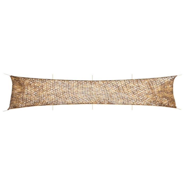 vidaXL Camouflagenet met opbergzak 844x142 cm zandkleurig, Sport en Fitness, Schietsport-accessoires, Nieuw, Verzenden