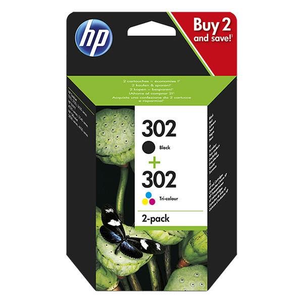HP 302 (X4D37AE) dubbelpak zwart + kleur Inktcartridge, Computers en Software, Printerbenodigdheden, Nieuw, Verzenden