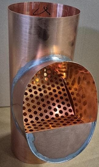 roodkoperen loofafscheider - bladvanger Ø150 mm - rvs, Ophalen of Verzenden, Nieuw