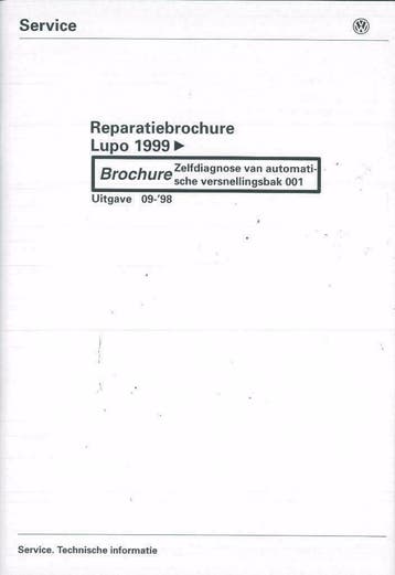 1999 Volkswagen Lupo diagnose automatische versnellingsbak, Verzenden
