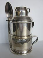 MILLS - Koffiepot - 8-delige koffiefilter - Verzilverd,, Antiek en Kunst