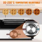 Wafelijzer - Wafelmaker - 2 Wafels - 1600W - RVS - Aigostar, Witgoed en Apparatuur, Wafelijzers, Verzenden, Zo goed als nieuw