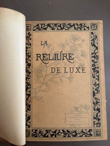 Leopold Derome - La reliure de luxe - 1888, Antiek en Kunst