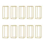 Set van 10 Gouden Geometrische Bloemenstandaards Decoratie, Verzenden, Nieuw