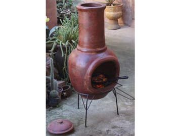 Sol-y-Yo Chimenea Terracotta Tuinhaard (rood, 105 cm), Verzenden, Nieuw