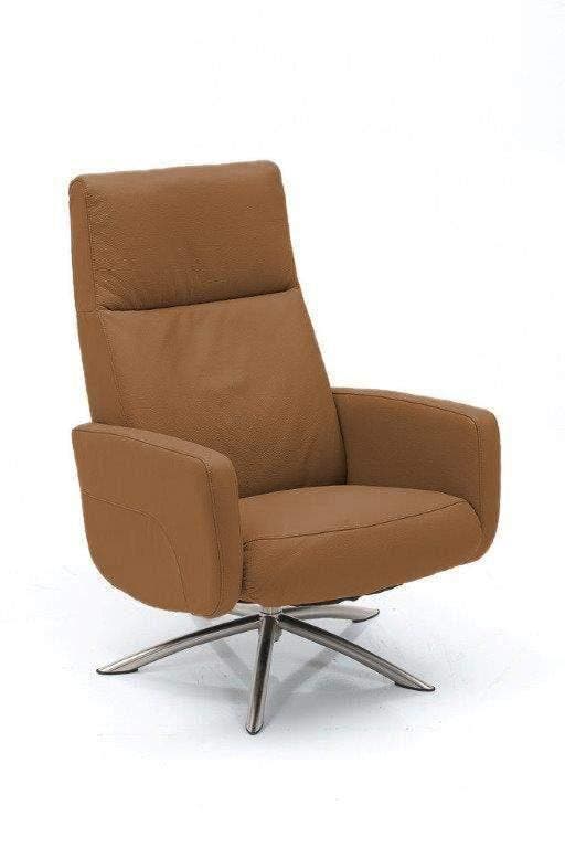 Relaxfauteuil Zevenaar - relaxfauteuils - Cognac, Huis en Inrichting, Stoelen, Nieuw, Stof