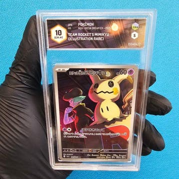 Pokémon Graded card - Team Rockets Mimikyu AR - Graad 10, Nieuw