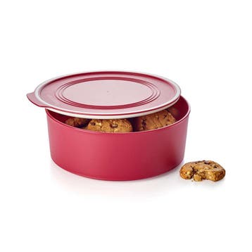 Tupperware ClickPlus Koektrommel, Ophalen of Verzenden, Nieuw, Rood