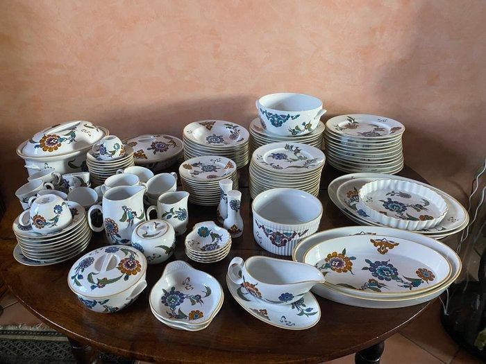Royal Worcester - Eetservies voor 12 (105) - Palmyra -, Antiek en Kunst, Antiek | Meubels | Tafels