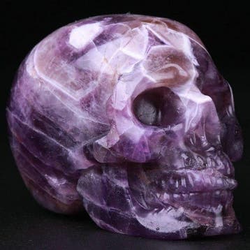 99 g Dream Chevron Amethyst Skull – Samhain-Krone – 5,1 x