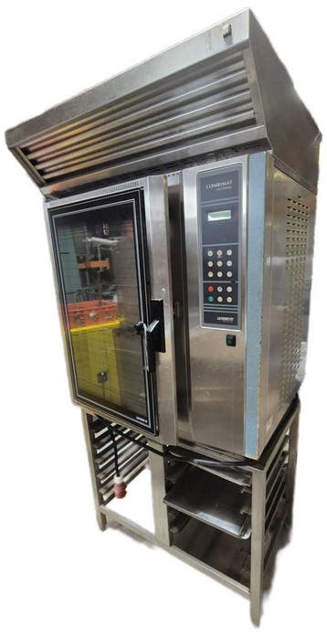 VEILING 10 plaats oven Leventi op rvs onderstel en afzuigkap, Gebruikt, Ovens, Magnetrons en Steamers