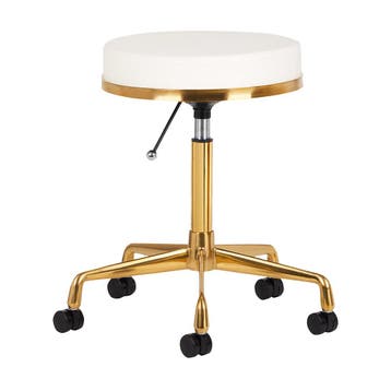 AS kapperskruk met ronde zitting - Ergonomisch ontwerp, Verzenden, In hoogte verstelbaar, Nieuw